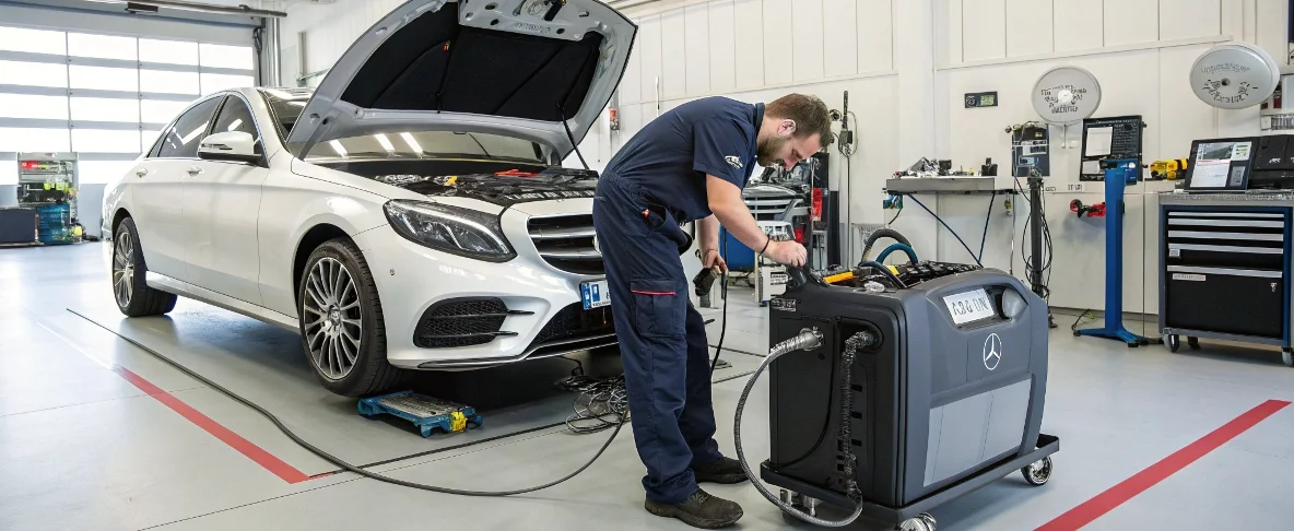 Диагностика рулевого управления Mercedes